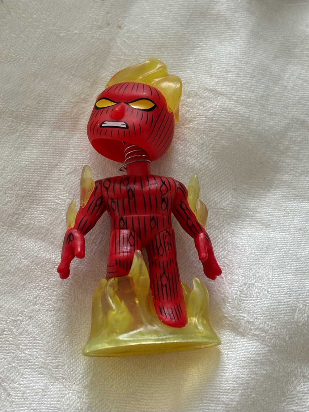 Red & Yellow Flame Action Figure Kids Toy